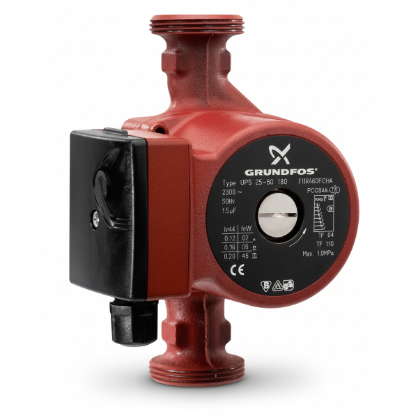 Grundfos UPS pumpe izrađene su od livenog gvožđa, bronze i nerđajućeg čelika, što obezbeđuje dug vek trajanja i visoku pouzdanost. Namenjene su sistemima centralnog grejanja, potrošne tople vode, hlađenja i klimatizacije. Zahvaljujući automatskom podešavanju u tri brzine, obezbeđuju optimalan rad i energetsku efikasnost. Danski kvalitet – 5 godina garancije.