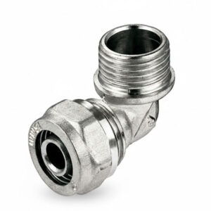 Kompresiono koleno SN 16x1/2 i 18x1/2 – spojni element za cevi pod uglom 90 stepeni sa kompresionim spojem, otporno na pritisak i koroziju