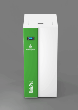 UnicPel kotao na pelet, zeleno-bela boja, Mareli Systems