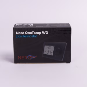 Nero OneTemp W3 žični termostat u pakovanju.