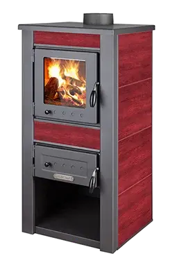 Etažni kamin Alpina sa grejnom pločom i priključkom za dimnjak, snage 24-30 kW