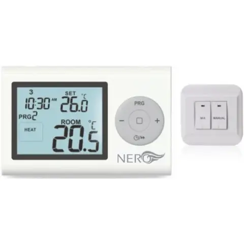 Sobni termostat NERO NT7 RF – bežični, programski model