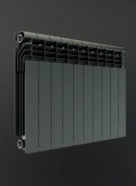 Crni aluminijumski radijator Global VOX