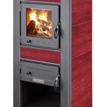 Etažni kamin Alpina sa grejnom pločom i priključkom za dimnjak, snage 24-30 kW