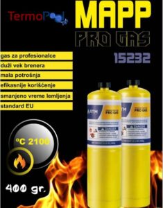 MAPP Pro Gas, profesionalni plinski cilindar, efikasnost.