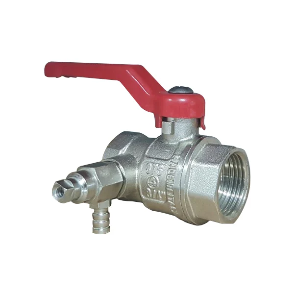 kugla ventil sa ispustom od mesinga, kuglasti ventil sa čeličnom ručicom i odvodnim priključkom