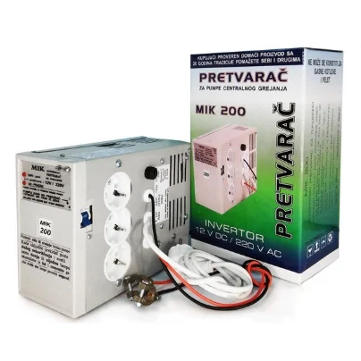 Pretvarač napona MIK 12/220V 200W – uređaj za napajanje pumpi i sistema grejanja