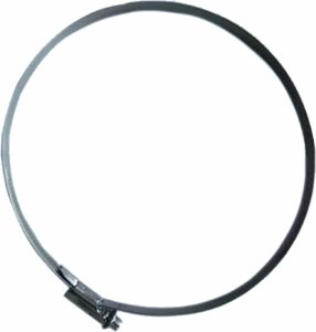 Traka za fiksiranje kape dimnjaka Vilpra od prohroma, montirana na dimnjak