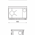 Alfa Term 27 kotao-šporet na čvrsto gorivo sa rernom i pločom za kuvanje, snage 27 kW