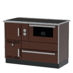 Alfa Term 35‑153 kotao-šporet na čvrsto gorivo sa rernom i grejnom pločom, snage 32 kW za etažno grejanje