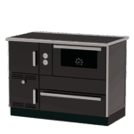 Alfa Term 35‑153 kotao-šporet na čvrsto gorivo sa rernom i grejnom pločom, snage 32 kW za etažno grejanje