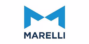 Marelli logo na beloj pozadini