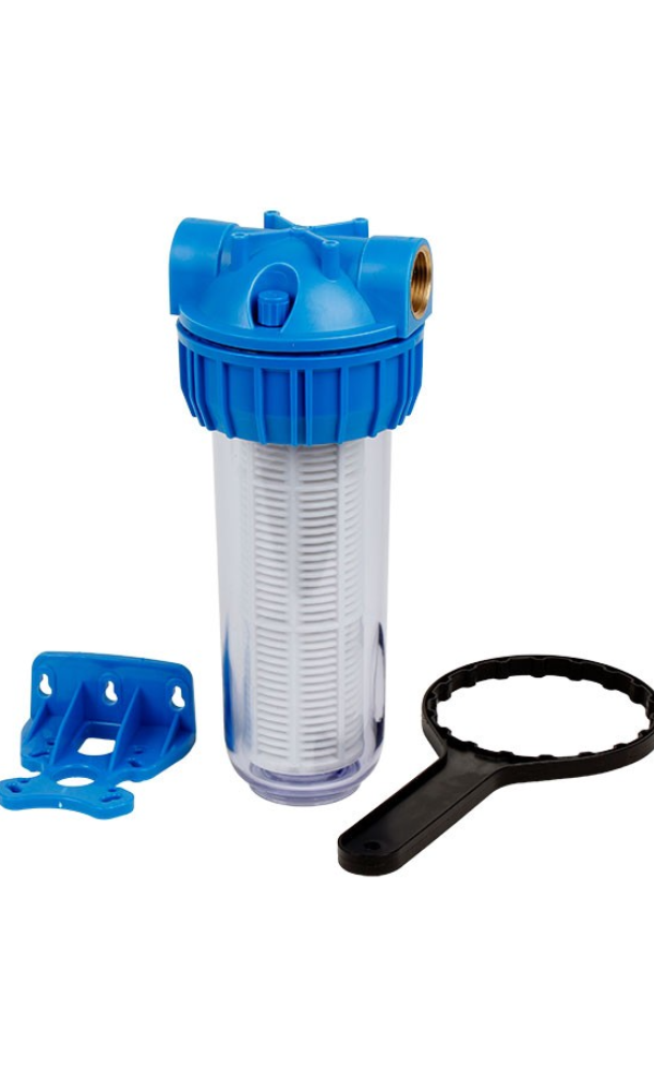 Filter za vodu plave boje sa dodacima